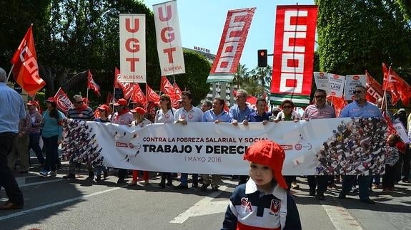 Almería sale a la calle por el Primero de Mayo