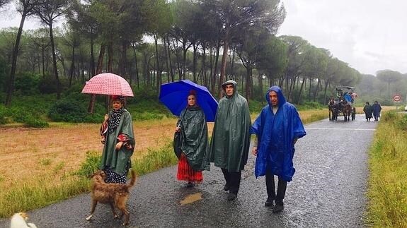 Al Rocío desde Jaén con la lluvia como compañía