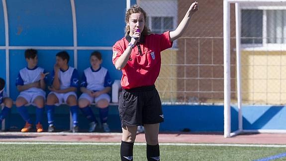 Patricia Torices, en plena faena.  