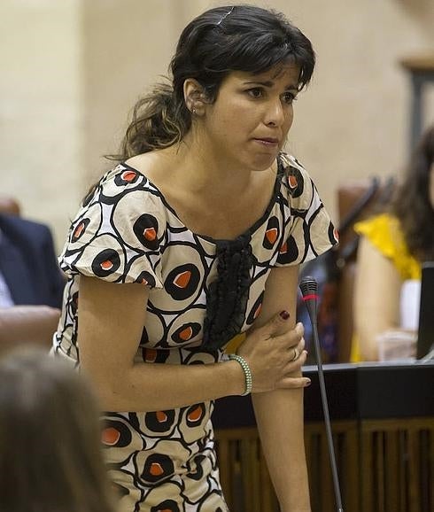 La secretaria general y portavoz parlamentaria de Podemos Andalucía, Teresa Rodríguez. 