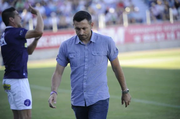 Manolo Herrero durante su reciente etapa en el Real Jaén.