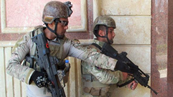 Unidades iraquíes instruidas por militares españoles, determinantes en la toma de Faluya