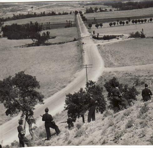 Falangistas en el frente de Granada. Agosto 1936 