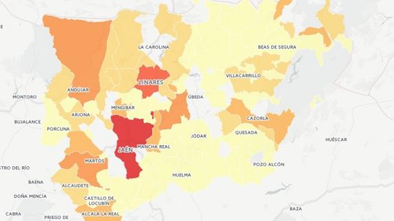 ¿Qué renta declaran los municipios de Jaén? Descúbrelo en este mapa interactivo