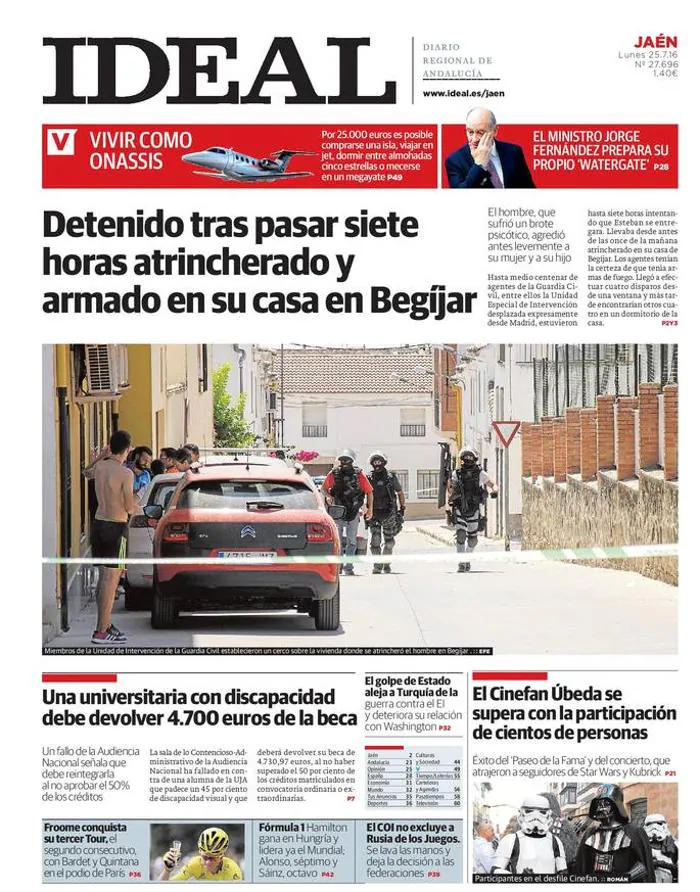 Hoy, 25 de julio, en la edición impresa de IDEAL