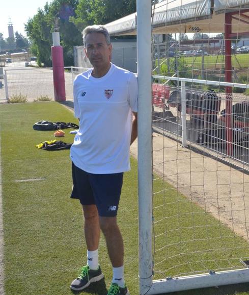 Antonio Solana, en la Ciudad Deportiva José Ramón Cisneros.