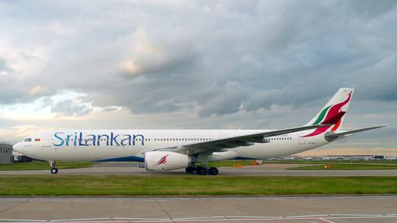 Avión de SriLankan Airlines.