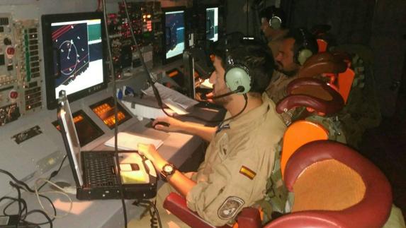 Estación táctica en plena actividad. 