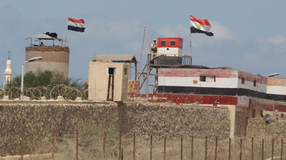 Frontera de Gaza con Egipto.