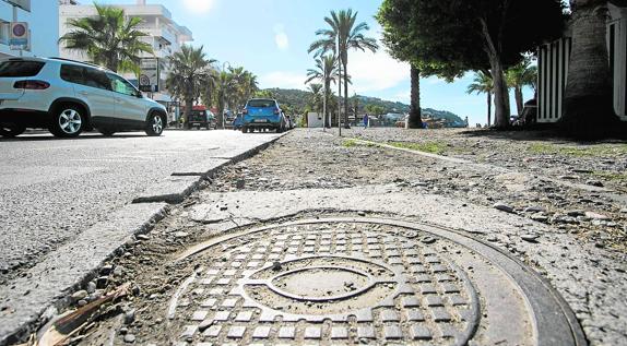 Imagen del estado actual del paseo marítimo de La Herradura.  