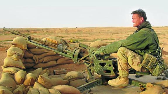 Billingham, durante su etapa de militar británico en Irak. 