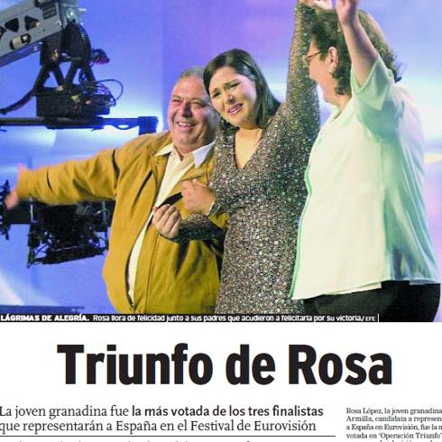 Así vivió Granada la victoria de Rosa López en 'Operación Triunfo'
