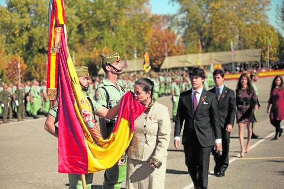 Un momento de la jura de bandera celebrada en Ronda.