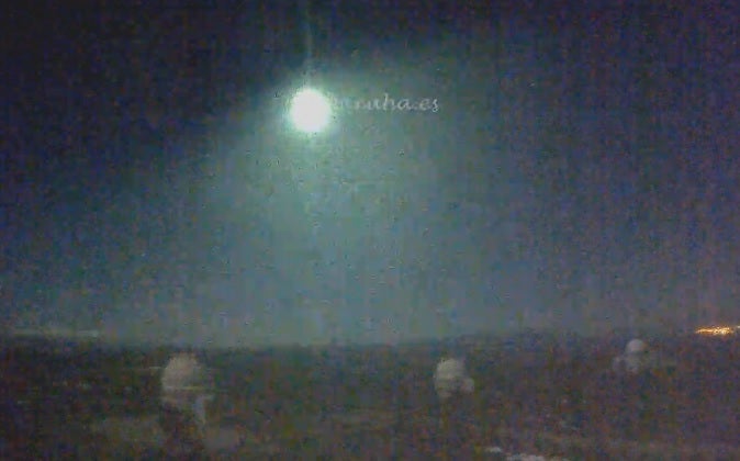 El vídeo del espectacular meteorito que sobrevoló Granada y Jaén