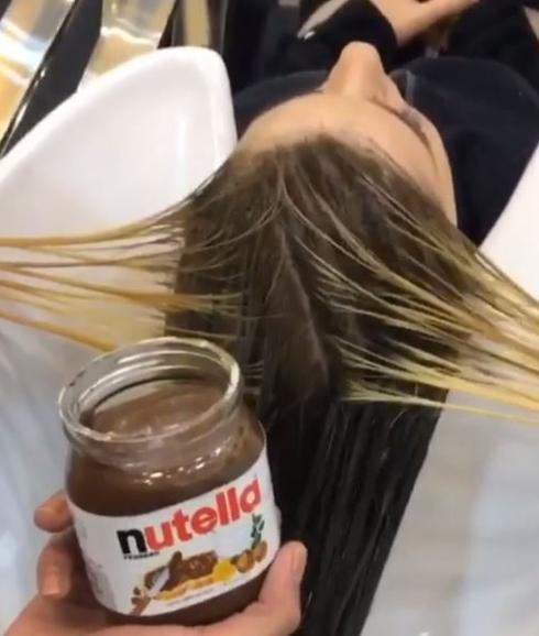 La extraña moda de teñirse el pelo con Nutella y leche condensada