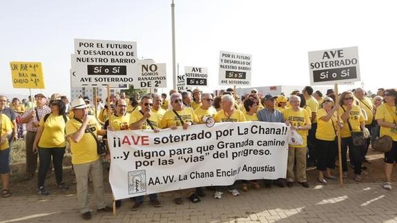 La Marea Amarilla pide a Fomento que mantenga el sotorramiento del AVE