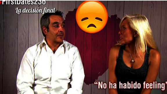 La cobra de Bisbal a Chenoa se cuela en 'First Dates'