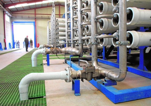 Imagen de las instalaciones de la desaladora de Palomares, en Almería.