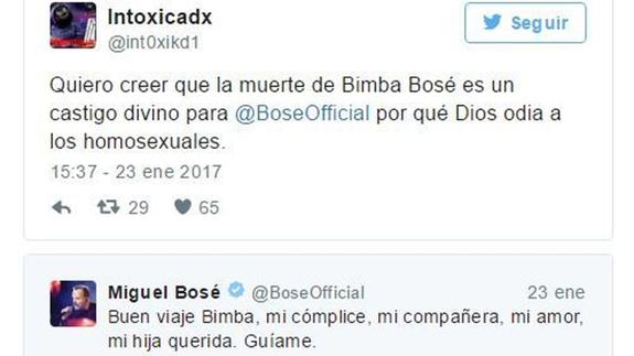 Los tuits mofándose de la muerte de Bimba Bosé van a ser investigados