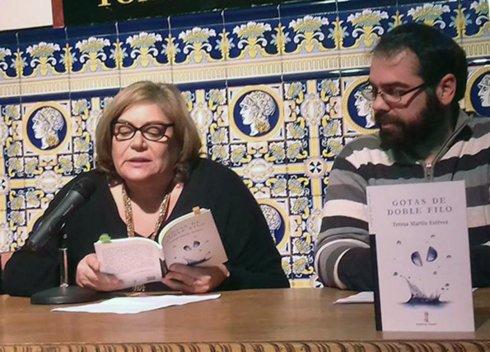 Teresa Martín, en una lectura de poemas. :