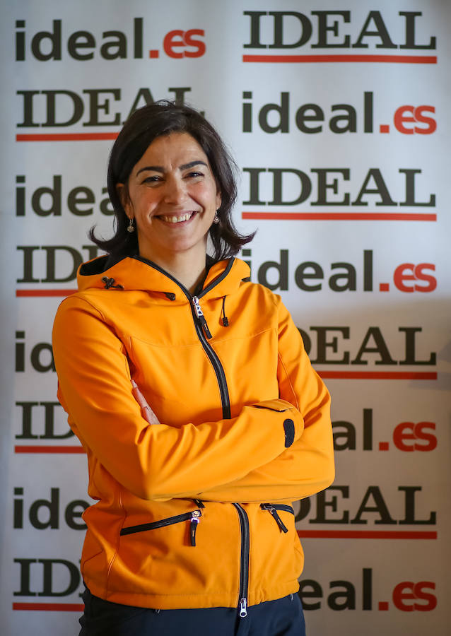 María José Rienda visitó la redacción de IDEAL en Sierra Nevada.