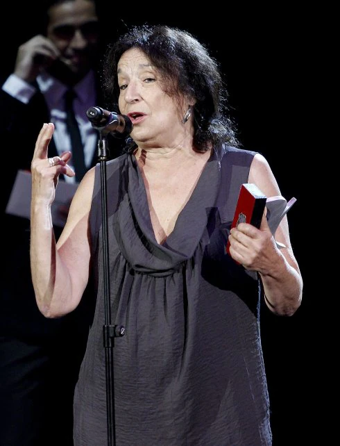 La actriz durante la entrega de la Unión de Actores en Teatro.