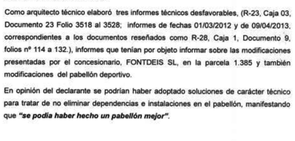 Fragmento del oficio policial.