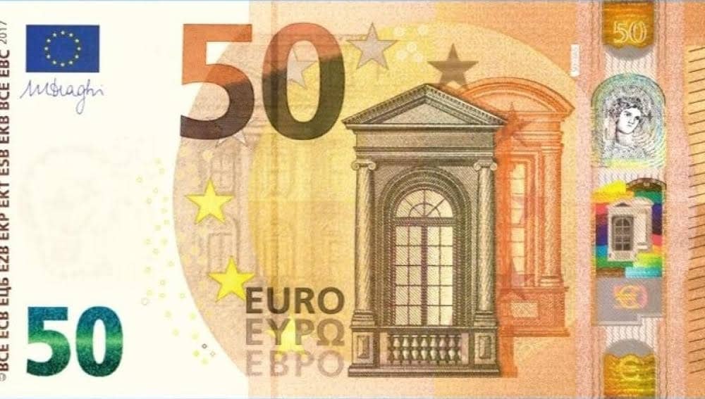 Así serán los nuevos billetes de 50 euros que empezarán a circular este martes
