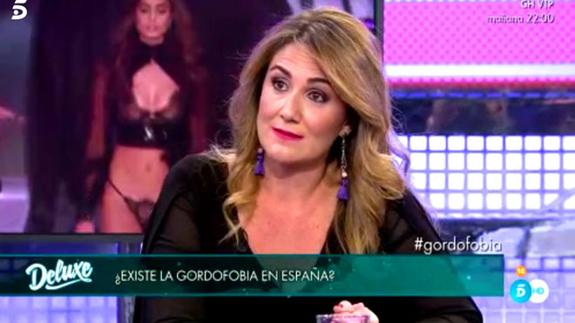 Carlota Corredera: "La adicción a la comida no se entiende en nuestro país", en un debate sobre la 'gordofobia'