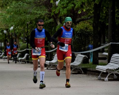 José Manuel Fernández Barranquero comandó la carrera durante los dos segmentos a pie.