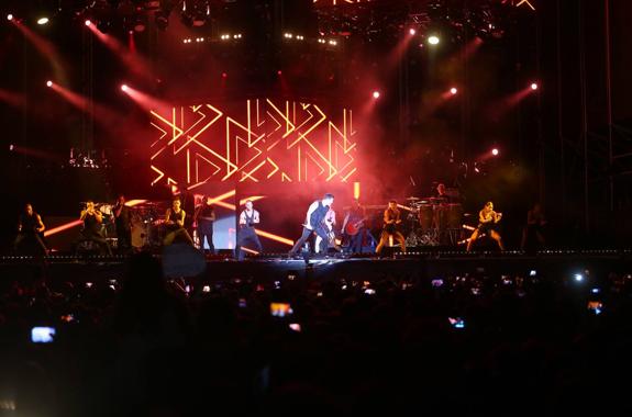 Ricky Martin en el escenario.