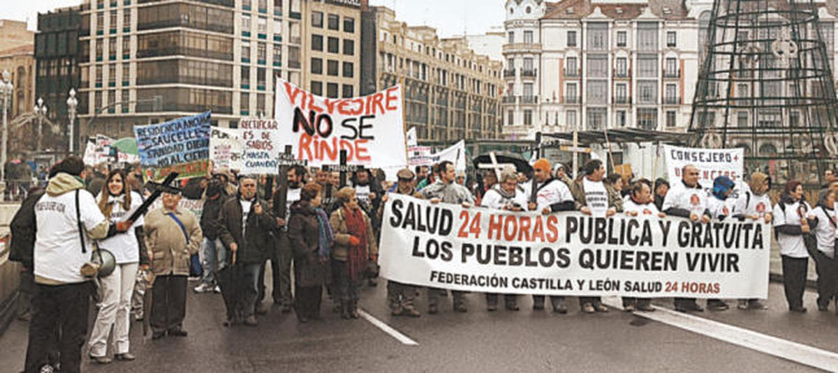 Los pueblos de Arribes abanderan la marcha contra los recortes sanitarios