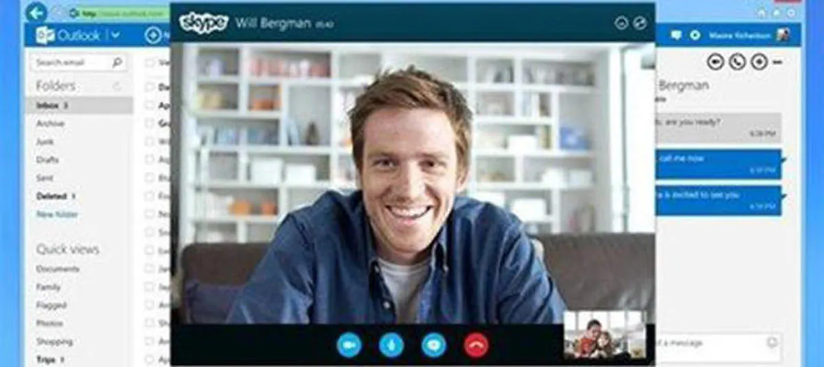 Microsoft integra Skype en Outlook.com