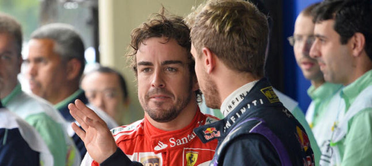 Alonso manda un 'recado' a Sebastian Vettel