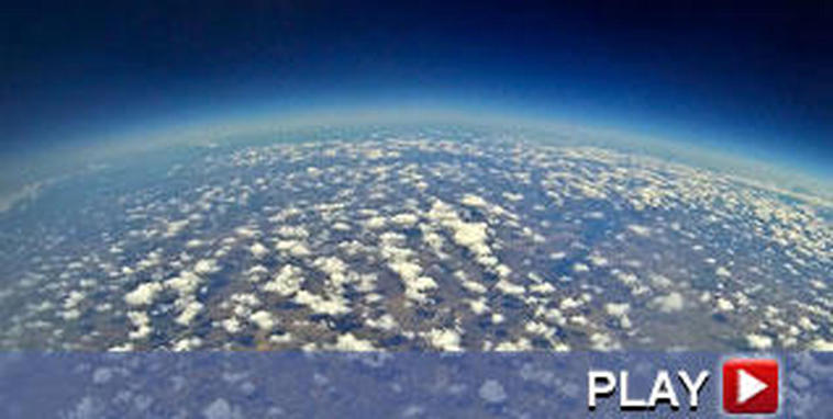 Espectaculares imágenes de la estratosfera captada por una sonda salmantina