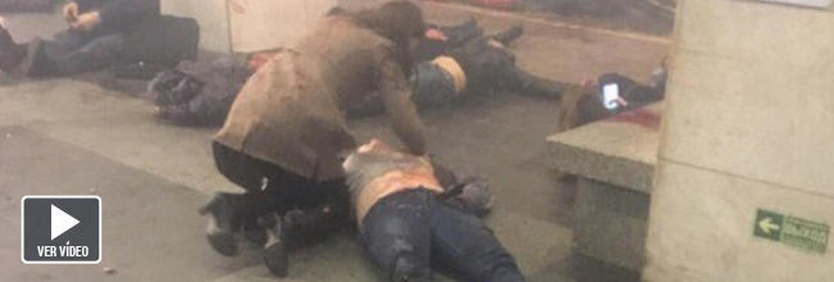 Al menos 9 muertos en un atentado suicida en el metro de San Petersburgo