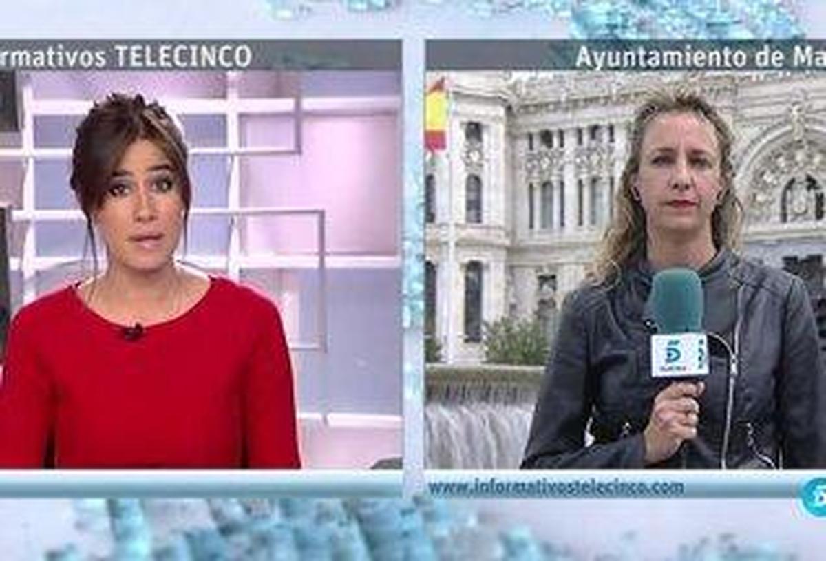 Una reportera de Telecinco huye en pleno informativo