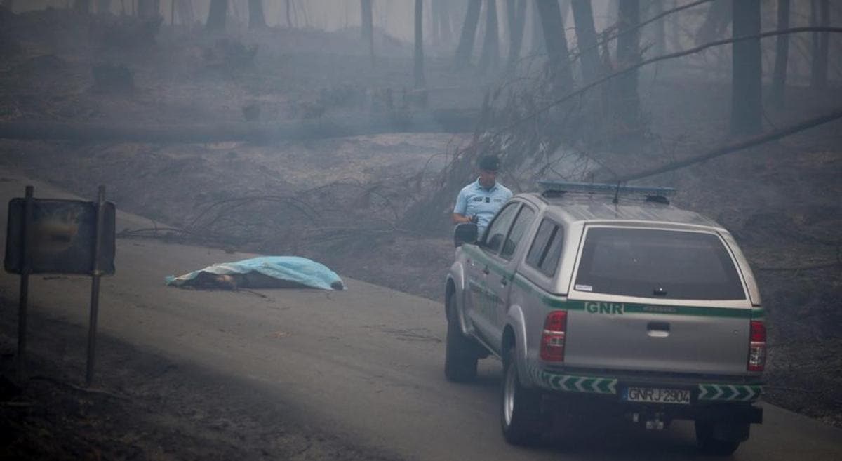 Aumenta a 62 el número de fallecidos por el incendio forestal de Portugal