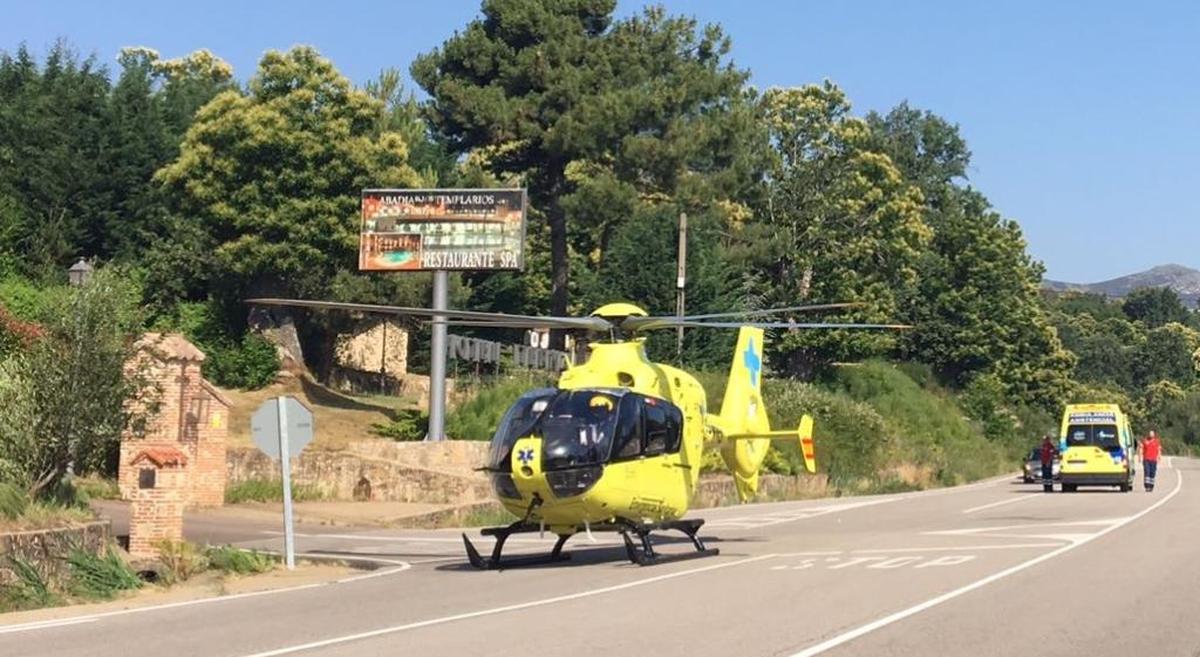 El helicóptero medicalizado de Sacyl ha volado en Salamanca 127 veces en lo que va de año