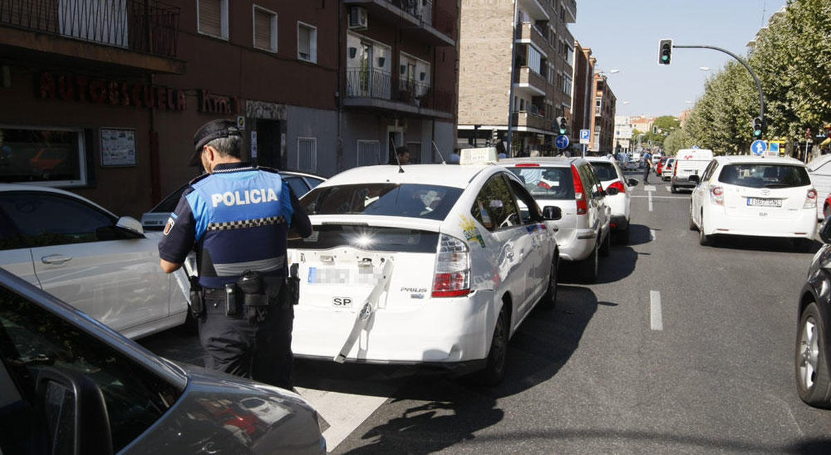 Cuatro heridos en un atropello y dos choques entre vehículos en Salamanca capital