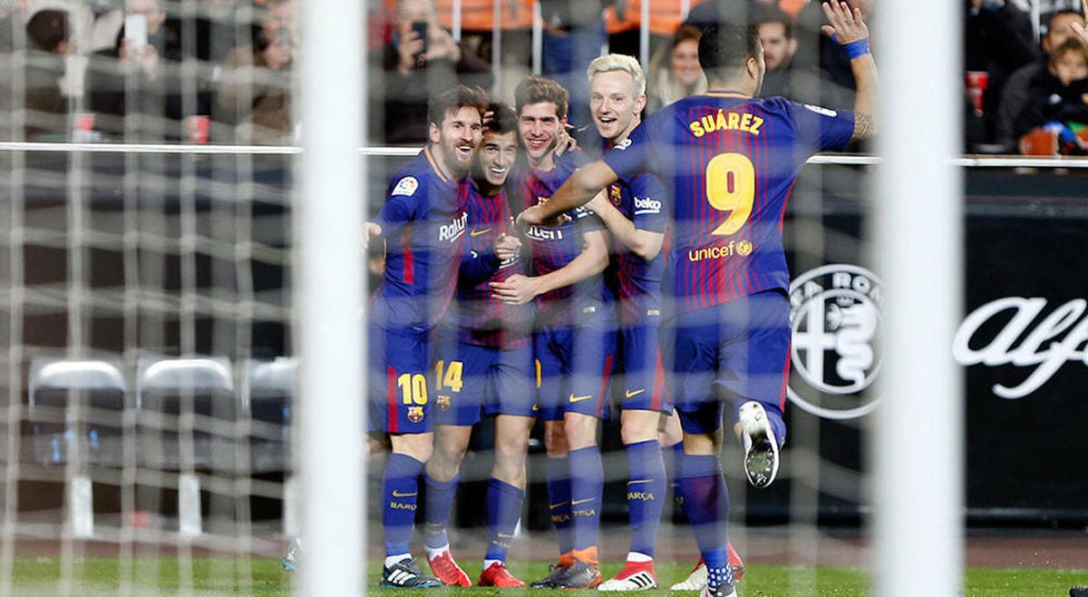 El Barcelona se apunta a otra final de Copa tras eliminar al Valencia (0-2)