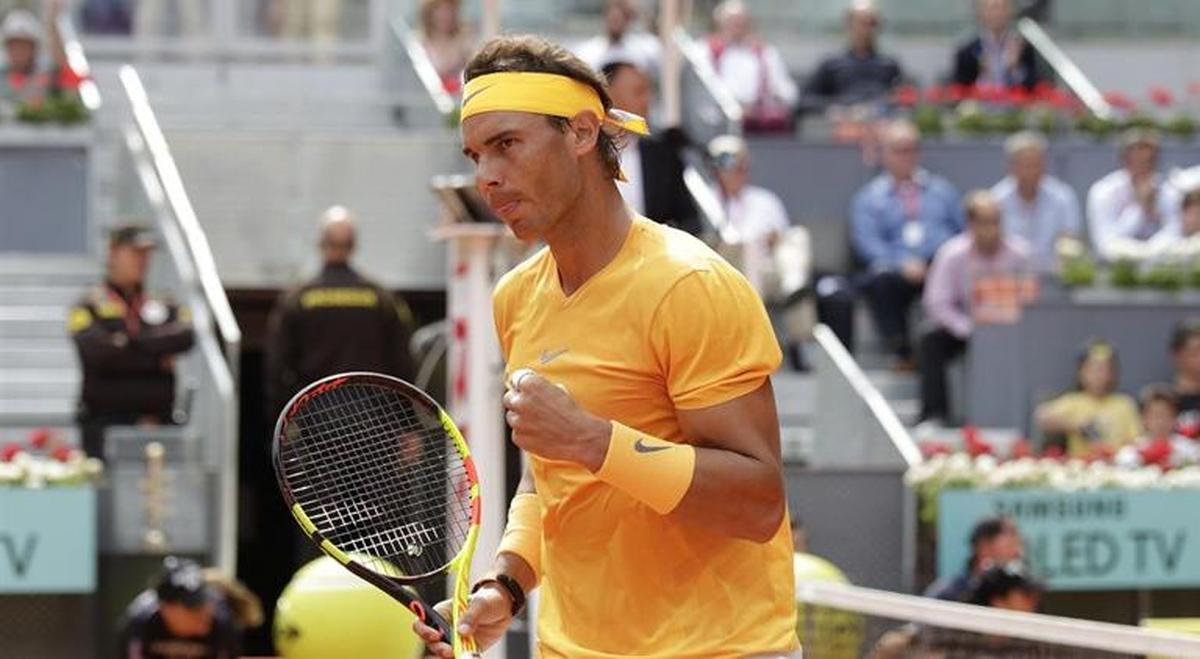 Nadal arrasa en su estreno en Madrid ante Monfils