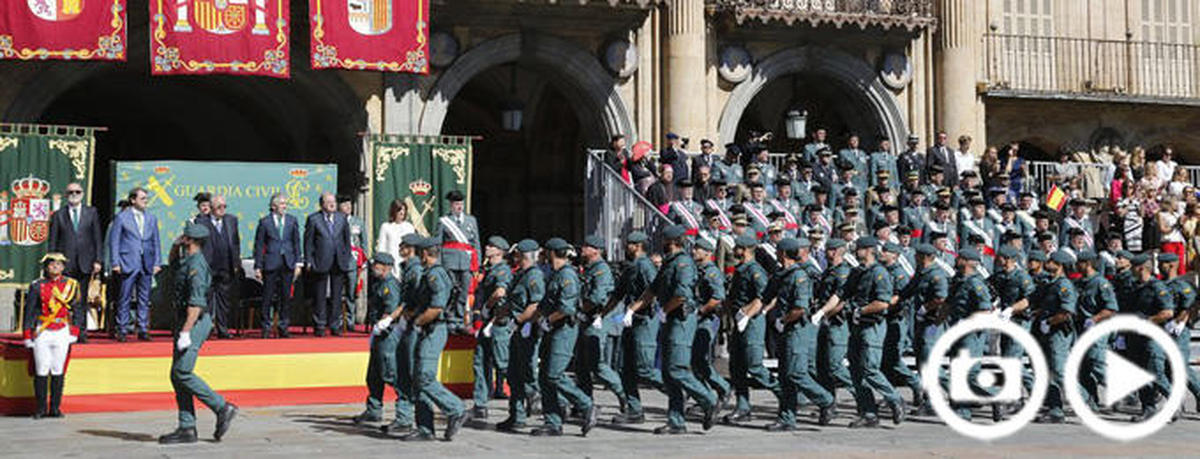 Salamanca se rinde ante la Guardia Civil en un emocionante desfile de 650 efectivos