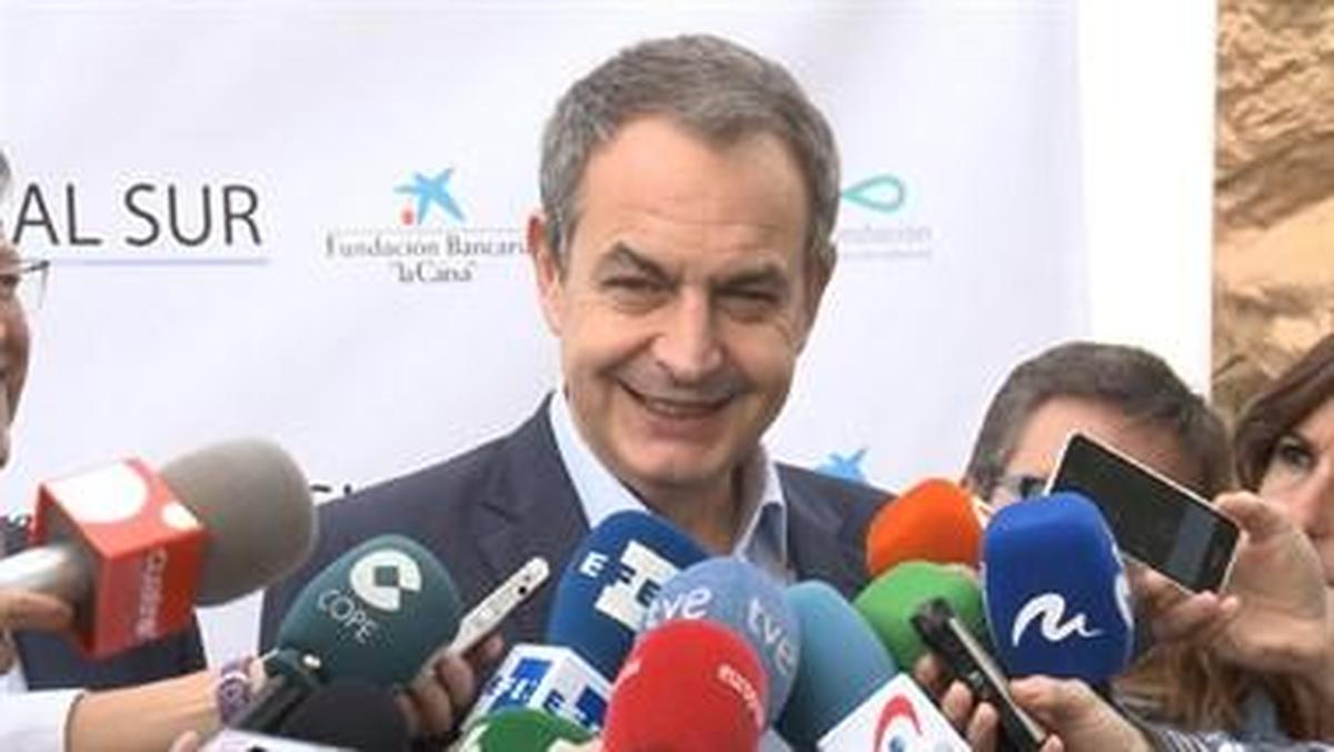 Zapatero respeta la candidatura de López y sugiere que Díaz es su candidata