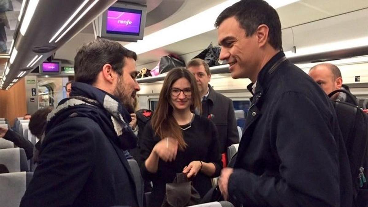 Sánchez celebra con Garzón la primera reunión para sondear una posible alternativa a Rajoy