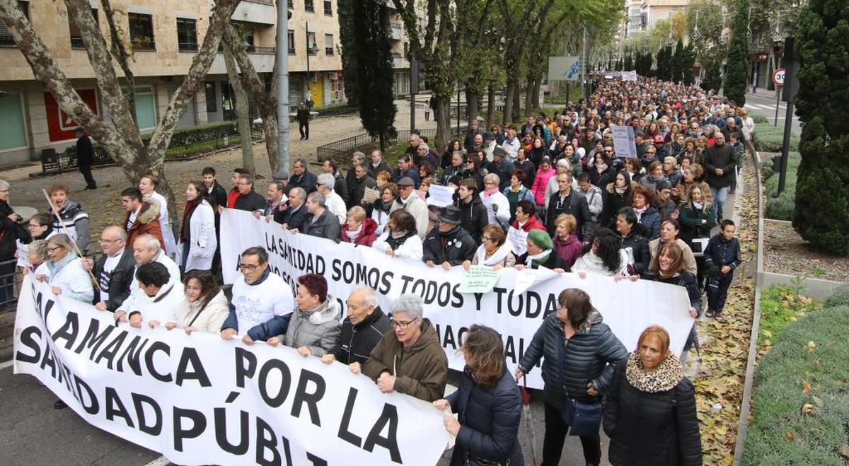 La Plataforma por la Sanidad de Salamanca se manifestará en Valladolid