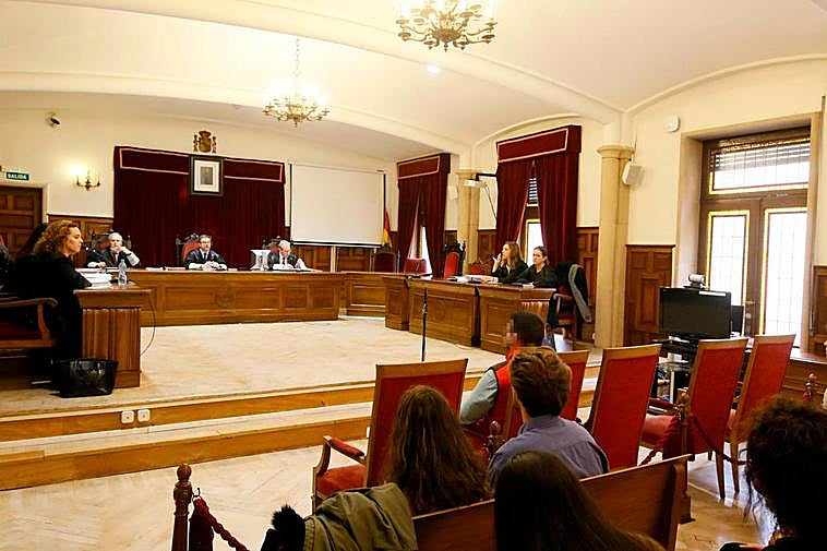 El acusado, durante el juicio.