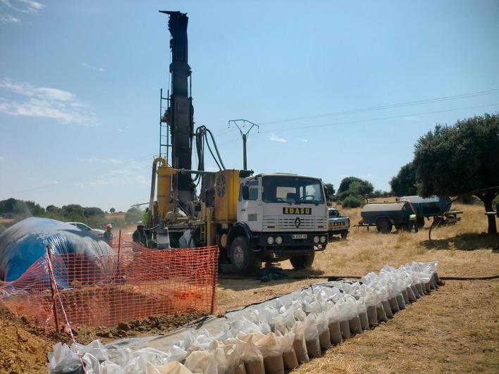 Tabajos de prospección y búsqueda de yacimientos de uranio en la provincia de Salamanca.