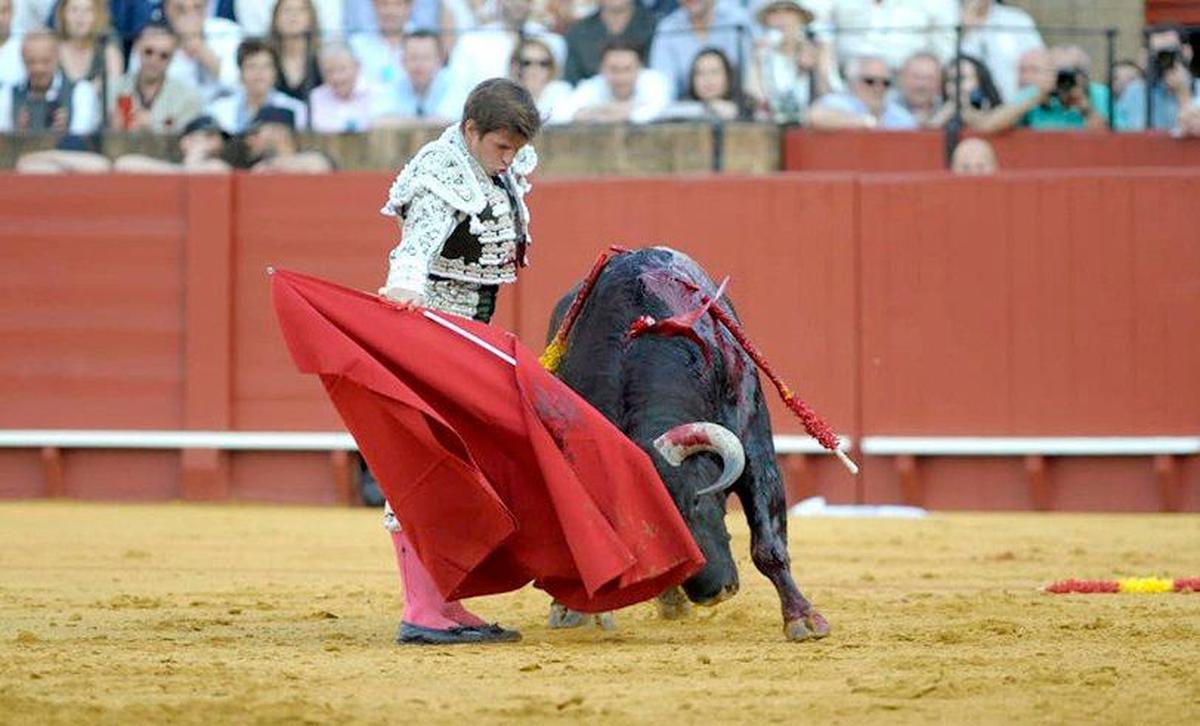 El Juli, durante la faena a Arrogante de Garcigrande.