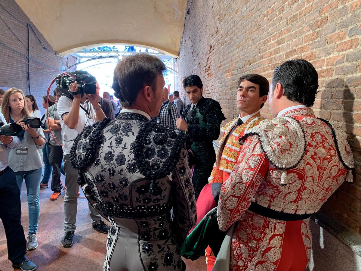 Domingo López Chaves, el pasado jueves en el patio de cuadrillas de la plaza de toros de Las Ventas de Madrid.